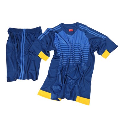 Wholesale Promotion China Manufacturer Blue Yellow Mens Wholesale Design Jersey Football Shirt