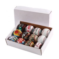 Match Professional Cow Leather White Bulk PVC PU Set Custom Baseball Ball Official