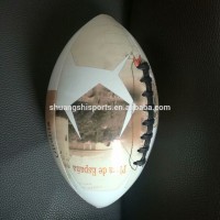 machine stitch full printing pu foam football American football balls