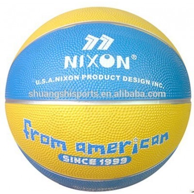 high quality colorful size 7 rubber basketball