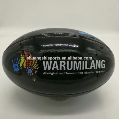 Grain Surface Official Machine Stitch Official Weight Pu Custom Rugby Ball Size 5 Afl Football