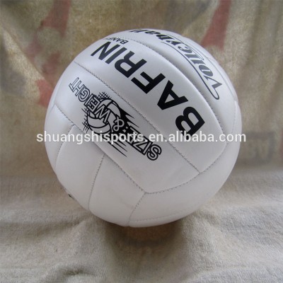 international stantdard machine stitch match quality PU volley ball print with client's logo