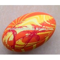 match quality custom print PU rugby ball