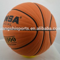 official size and weight match quality PU leather basketball ball